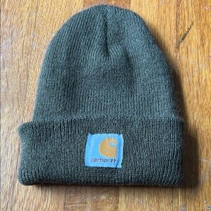 Carhartt Green Knit Beanie Hat